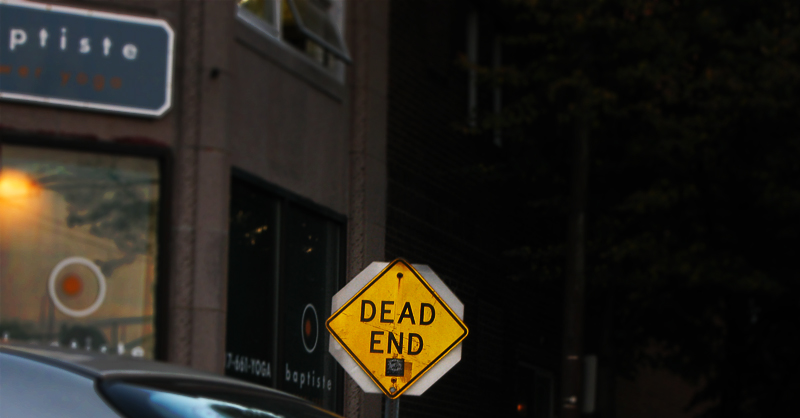 dead end