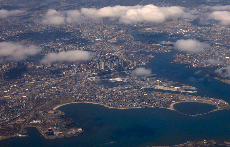 boston from above