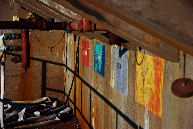 right near the valves