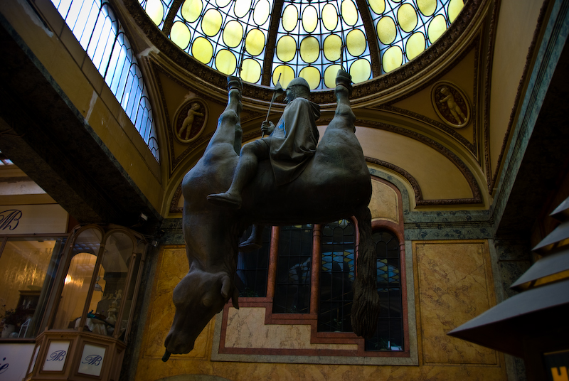 go right at the dead horse