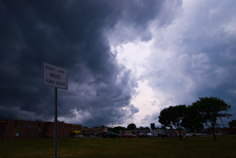 here comes the front