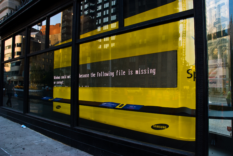 black screen of death