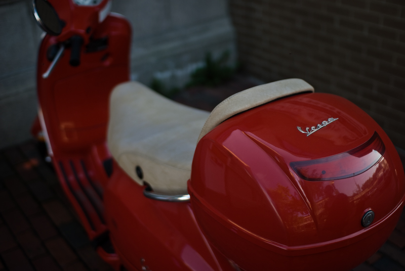 the red vespa