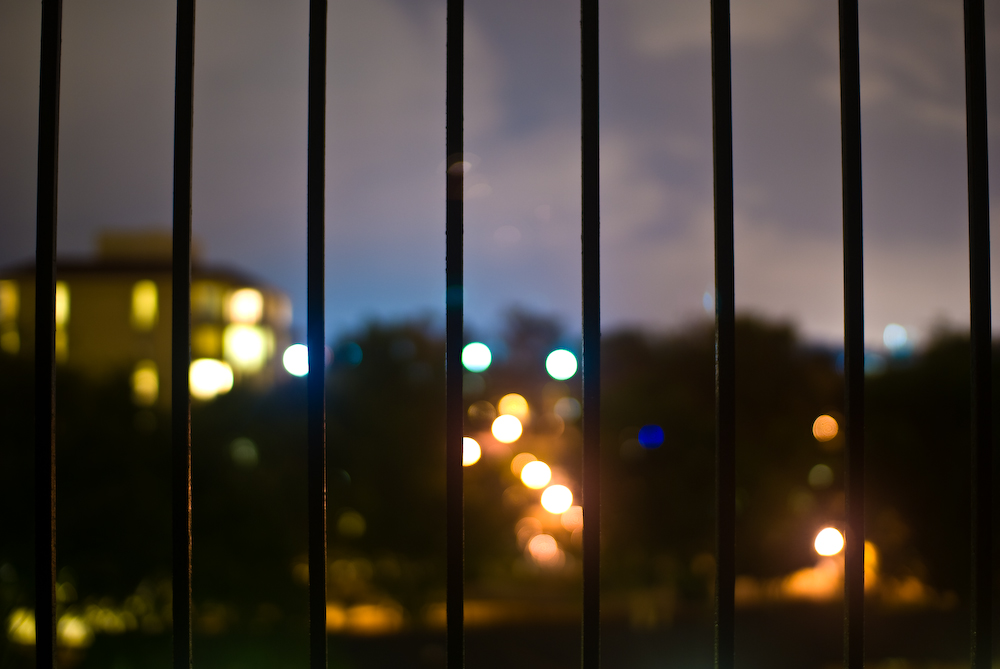 escondido village at night