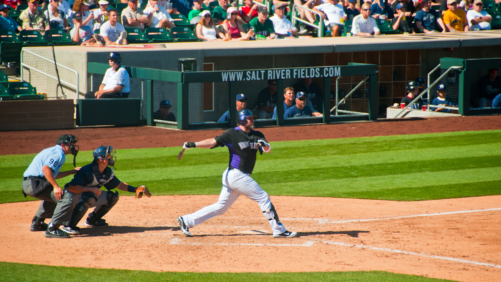 giambi and his home run swing