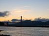 golden gate at dusk